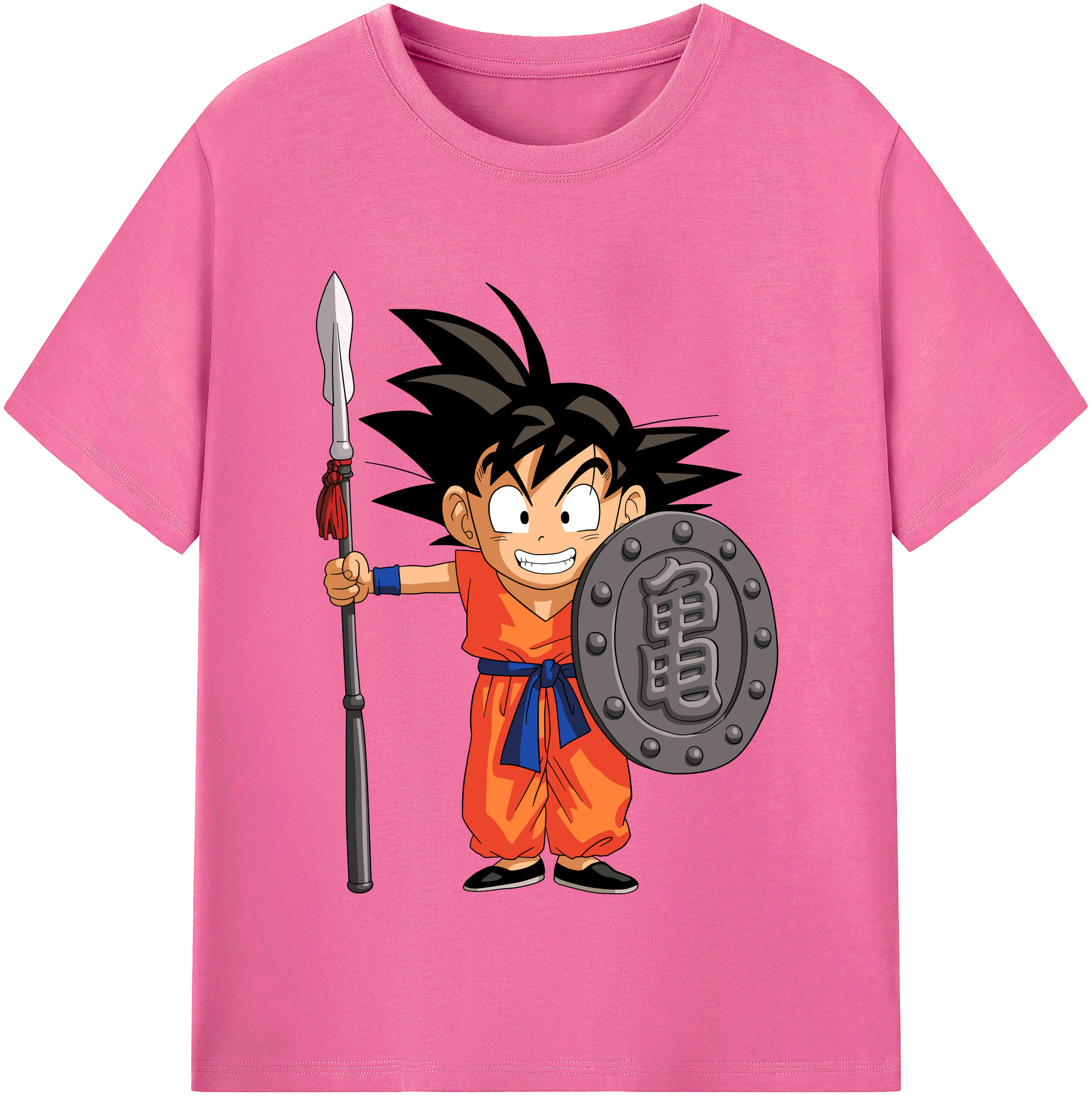 （画像用） ドラゴンボール 孫悟空（そん ごくう）Son Goku カカロット DRAGON BALL Kakarotto レディースカジュアルプリントTシャツ（綿100％）
